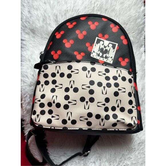 Disney Other - Disney Dani Danielle Nicole Mickey Mouse‎ Mini Backpack, Black Red White